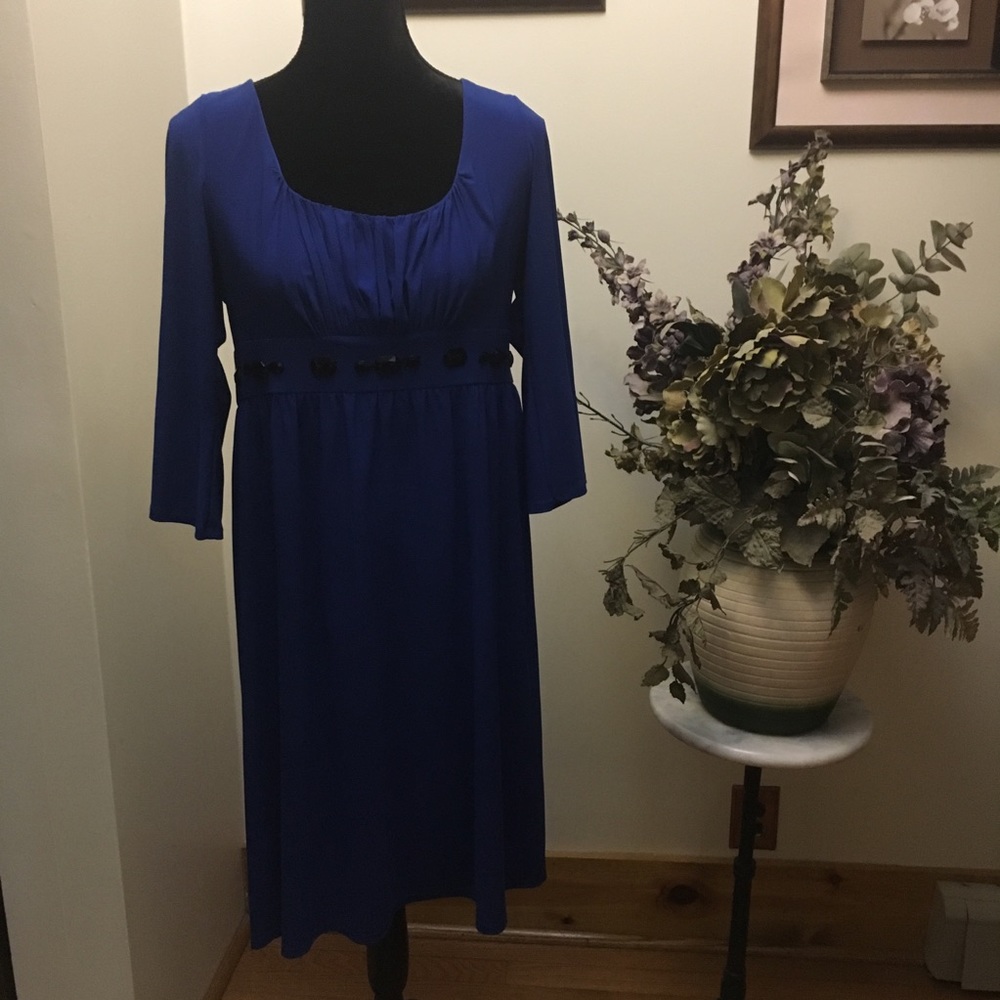 BLU Sage Dress. Royal blue.